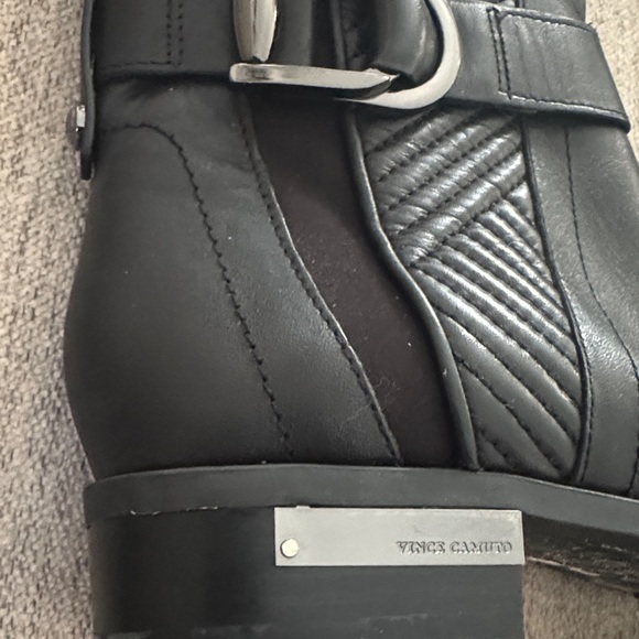 Vince Camuto Leather Pordalia Black Over the Knee Boots - Picture 6 of 9